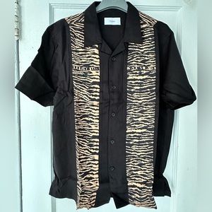 Ovadia black camp shirt M